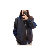 Snakeskin Leather Bomber Jacket - Black Gradation Blue Color  - $22,432.83 MXN+