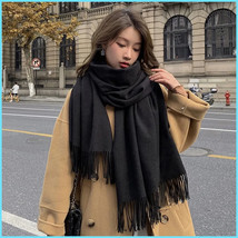 Women&#39;s Cashmere Scarf - Warm Wool Shawl Wrap for Winter - Long Knit Scarf UK - $14.67