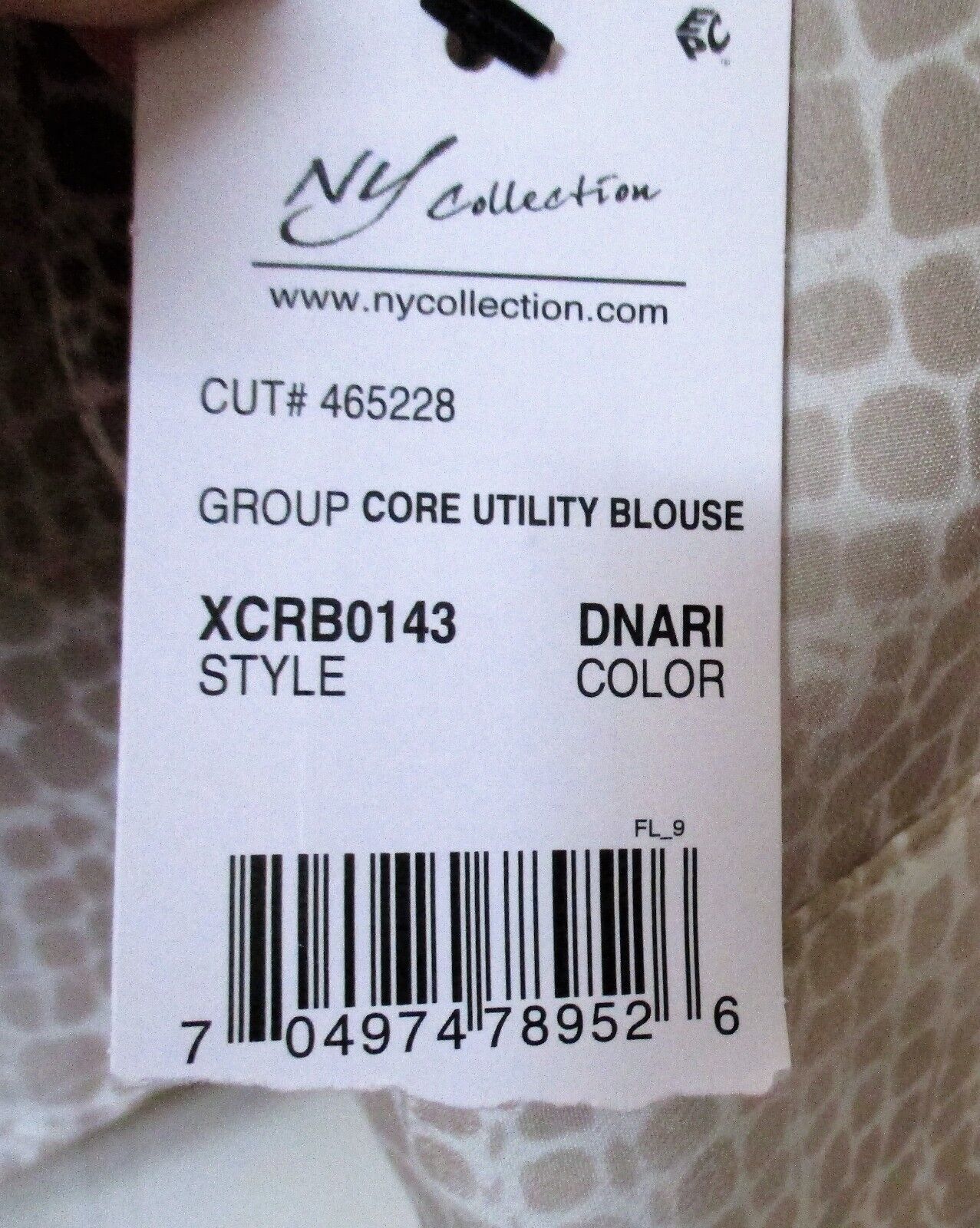 NY COLLECTION Women's Snakeskin Print Button Down Blouse Size LARGE w/Tags Item image 3