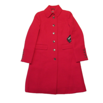 NWT J.Crew 2011 Double-cloth Metro Lady Day Coat in Red Wool Thinsulate 6P - £170.87 GBP