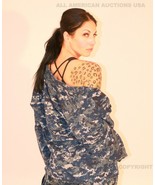 NEW US NAVY NWU TYPE 1 BLUE CAMOUFLAGE BLUEBERRY UNIFORM JACKET BLOUSE A... - $36.11