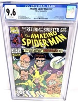 Amazing Spider-Man #337 CGC 9.6 Marvel Comics 1990 Sinister Six Appearance - £89.47 GBP