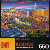 Kodak Las Vegas Strip 550 Piece Puzzle. NEW Sealed Enhanced Color - $14.01