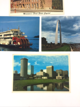 Vintage St. Louis , Mo Scenes of Arch, Mississippi River, Stouffer&#39;s Tower. Lot - £6.40 GBP