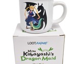 Miss Kobayashi&#39;s Dragon Maid 12 oz Ceramic Mug Loot Crate Loot Anime Cru... - $29.69
