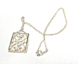 Vintage Sterling Silver Pendant Necklace 19&quot; Chain - £12.54 GBP