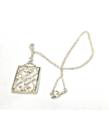 Vintage Sterling Silver Pendant Necklace 19&quot; Chain - $15.95