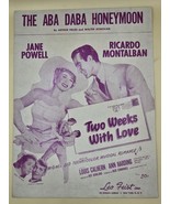 &quot;THE ABA DABA HONEYMOON&quot;SHEET MUSIC SHEET-Ricardo Montalban Jane Powell-VTG - $11.97 CAD