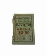 1931 Knights Of Columbus Athletic Carnival Madison Square Garden Ticket ... - $288.80 MXN