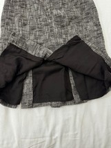 Ann Taylor Loft Women’s Classic A-Line Black & Gray Bottom Pleated Skirt Size 0 image 6