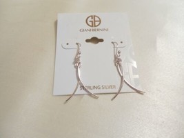 Giani Bernini 1-3/4&quot; Sterling Silver Curved Wire Earrings L828 $50 - £12.11 GBP