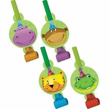 Jungle Buddies Blowouts (8) - Birthday Party Supplies - $1.94