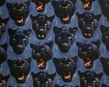 Cotton Mascot Madness Panthers Black Panthers Teeth Fabric Print by Yard... - $14.95