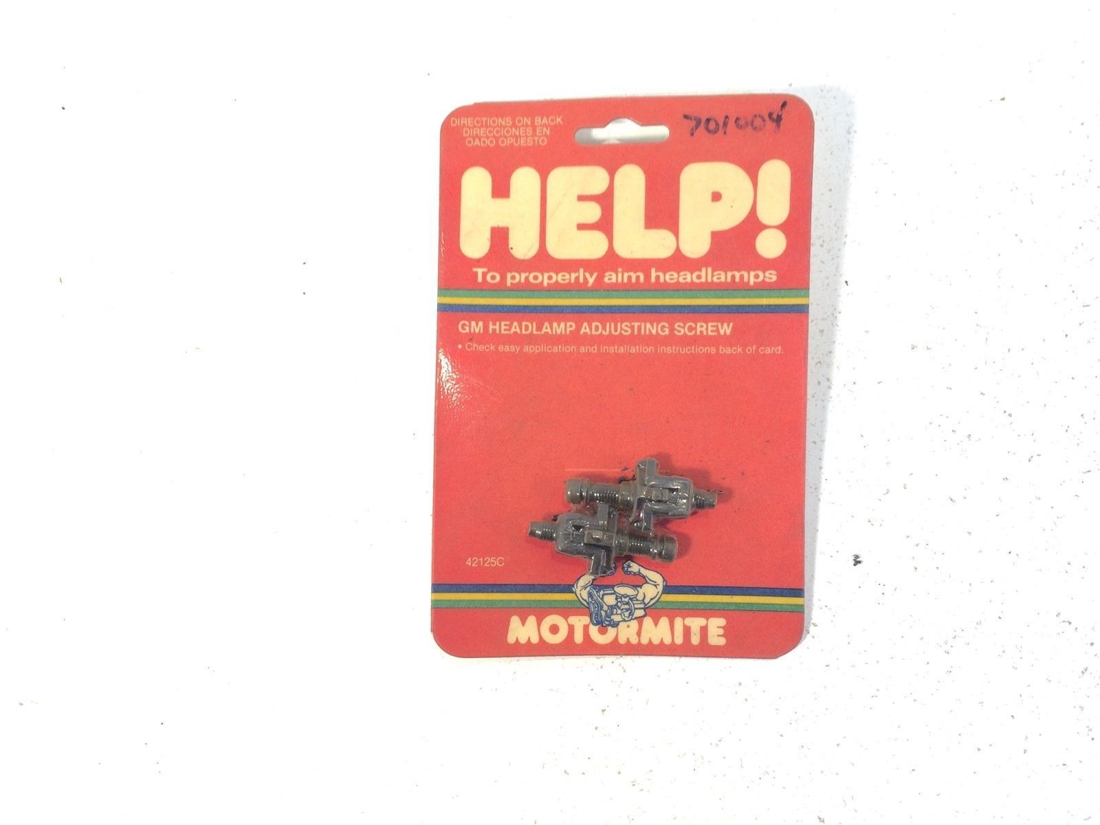 Motormite HELP! 42125C General Motors GM Headlamp Adjusting Screws