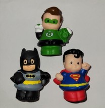 Fisher Price Little People DC Super Hero Friends Batman Superman Green Lantern  - £12.65 GBP