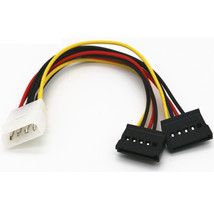 Sata Power Adapter Line Ide 4P Male To 2 Sata 15 Pin Female Extension Cable - $12.99