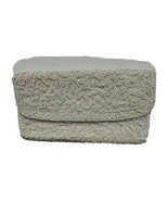 VTG Beaded 8&quot; Creme Bridal Clutch Formal Cocktail Evening Bag 1960&#39;s Hon... - €16,28 EUR