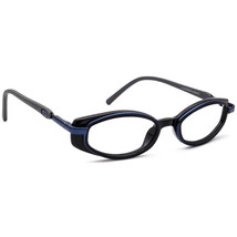 Maui Jim Women&#39;s Sunglasses Frame Only MJ-124-02 Blue/Black Oval Italy 48 mm - £97.68 GBP