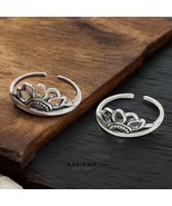 925 Echtes Sterling Silber Indisch Damen Handgemacht Blume Oxidierte Zeh... - €20,38 EUR