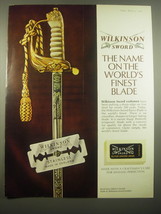 1966 Wilkinson Sword Razor Blades Ad - Royal Navy Officer&#39;s Sword - £14.56 GBP