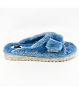 Dr Scholls Staycay OG Sky Blue Faux Fur Womens Slippers Slide Sandals - £7.93 GBP