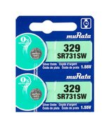 Murata 329 Battery SR731SW 1.55V Silver Oxide Watch Button Cell (10 Batt... - £4.71 GBP+