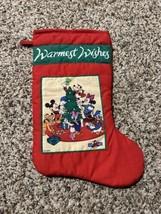 90’s Disney Characters Christmas Stocking Minnie Mickey Pluto Daisy Donald - $14.93