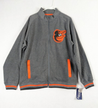 True Fan Mens Baltimore Orioles Jacket Mlb Baseball Size L Polyester Gray - £27.28 GBP