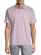 George Men&#39;s Jersey Polo Shirt Short Sleeve Size 3XL (54-56) Light Purpl... - $16.99