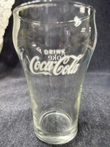 1 Vintage White Enjoy Coke Drink COCA-COLA Restaurant Glass Hobble Skirt 4-3/4&quot; - £3.87 GBP