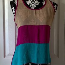 Shasa Women&#39;s Sleeveless Colorblock Top  Size S Multicolor - €10,27 EUR