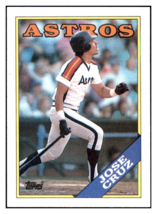 1988 Topps Jose Cruz   Houston Astros Baseball Card GMMGD - £1.06 GBP