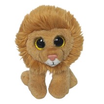 Ty Beanie Babies Louie Lion Plush Glitter Eyes Stuffed Animal 42107 2015 7&quot; - £16.34 GBP