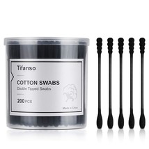 tifanso 200 Count Black Cotton Swabs Natural Black Double Tipped Cotton ... - $328.15 MXN
