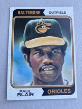 1974 TOPPS BASEBALL CARD # 92 Paul Blair Orioles - $2.20