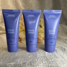3 X Aveda Blonde Revival Purple Toning Shampoo = 4.2oz 120ml NWOB Free Shipping - £11.69 GBP