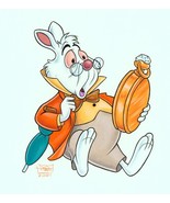 Jon Pinto Original Art SIGNED Walt Disney World Park ~ White Rabbit Watch - $3,747.65 MXN