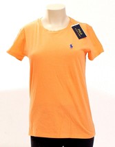 Polo Ralph Lauren Orange Crew Neck Short Sleeve Tee Shirt Women&#39;s S NWT - £31.31 GBP