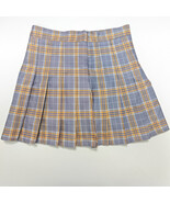 WBSTUP Women's clothing, Short Skirt, High Waist Plaid Pleated Mini Skir... - $15.89