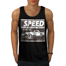 Wellcoda Vintage Racing Speed Car Mens Tank Top, Auto Active Sports Shirt - £14.63 GBP+