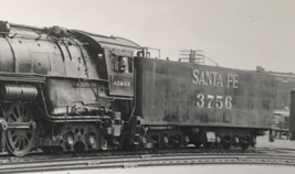 Atchison Topeka &amp; Santa Fe Railway Railroad ATSF #3756 4-8-4 Locomotive Photo - £10.94 GBP