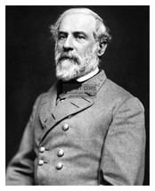 Robert E. Lee Confederate Civil War General In Uniform Portrait 8X10 B&amp;W Photo - £6.64 GBP