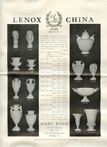 Lenox China 1936 Advertisement with Pricing Mary Ryan New York  - $17.82