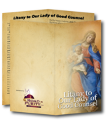 Litany to Our Lady of Good Counsel  - Prayer Card / 3&quot; x 6&quot; folded (c) - $3.50+