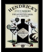 Rare Hendrick&#39;s Unusual Gin CUCUMBER DELIGHT Poster Print, Unique Humor ... - $19.99+