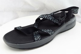 Skechers Size 13 M Black Sport Fabric Men Shoes 51569 - £15.78 GBP