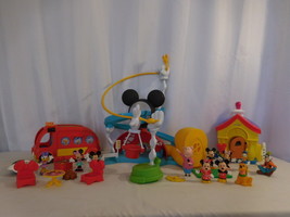 Disney Magic of Disney Mickey + Minnie&#39;s House + Cruisin Camper RV + Clu... - £54.42 GBP