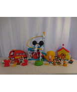 Disney Magic of Disney Mickey + Minnie&#39;s House + Cruisin Camper RV + Clu... - £53.75 GBP