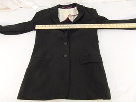 Adult Women&#39;s Unbranded Black Two Button Front Blazer Lined Nice! 30962 - £15.37 GBP