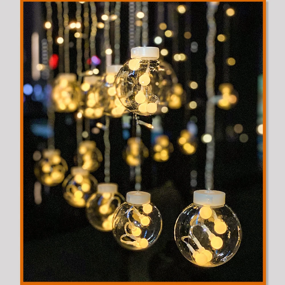 Ing light led solar wishing ball curtain string lights copper wire garland fairy lights thumb200